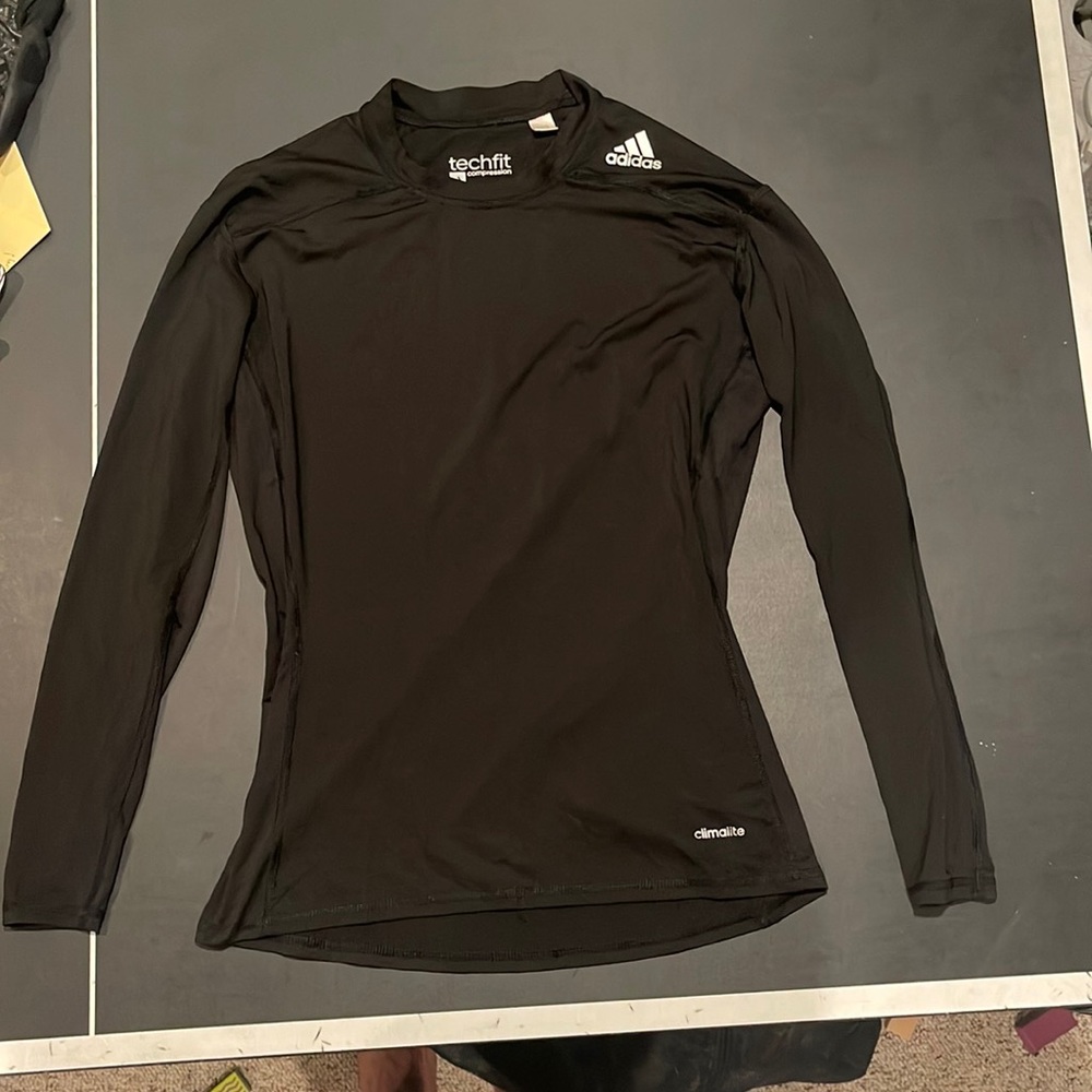 ADIDAS Men’s Techfit Compressions Long Sleeve Athletic Shirt.